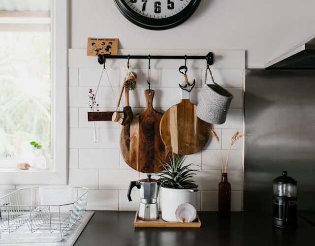 Zegar Na Ścianie W Kuchni